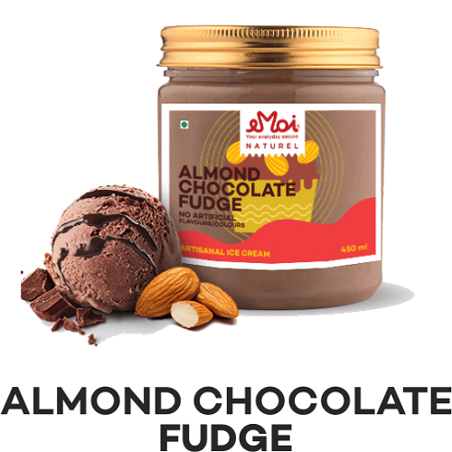 Almond Chocolate Fudge Ice Cream Jar 450Ml