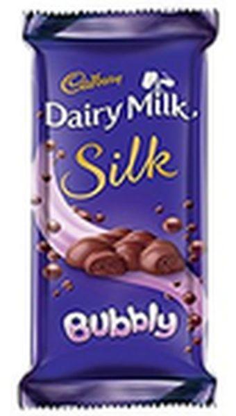 Cadbury Dairy milk Silk Bubbly Chocolate 120Gm