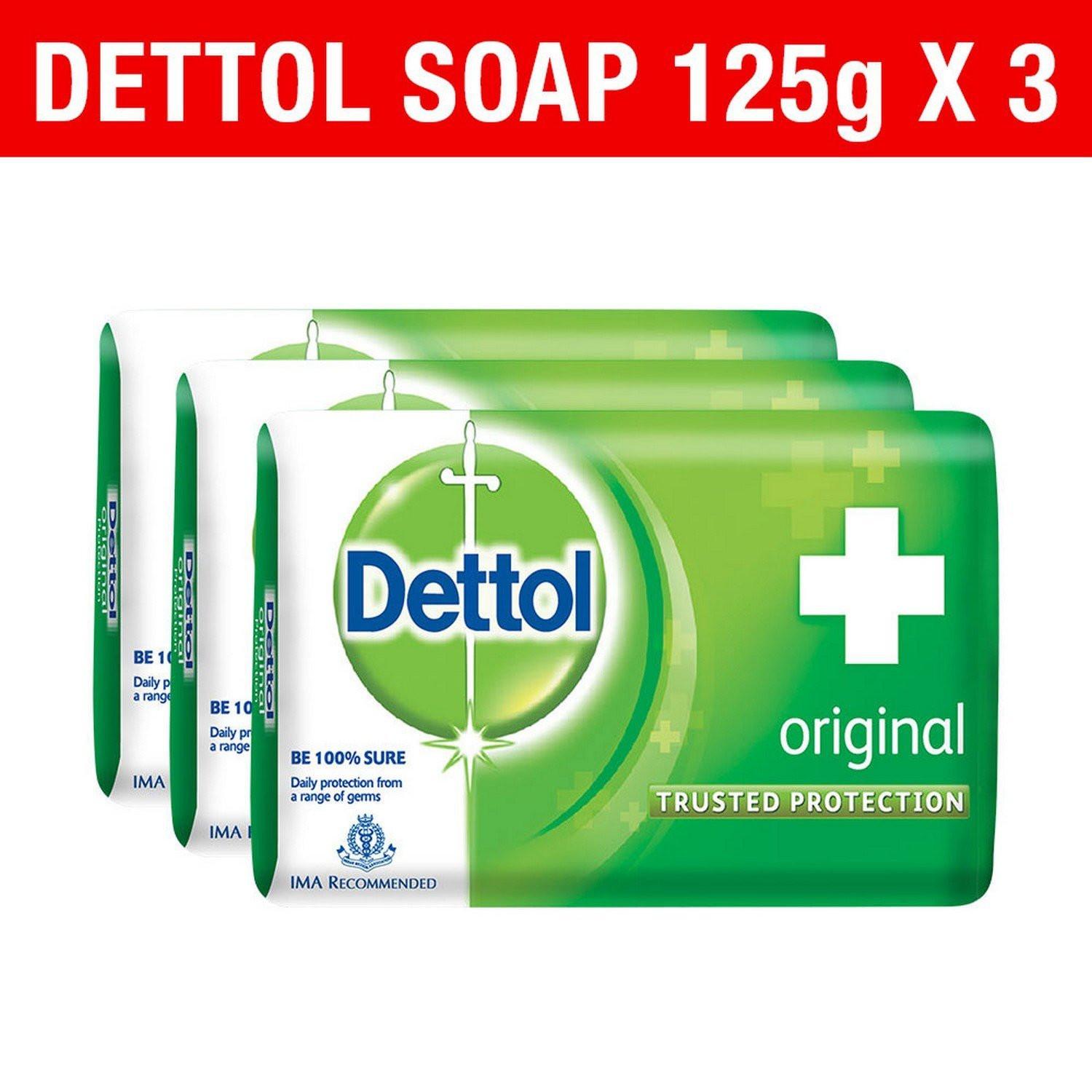 Dettol Soap Original 125G Pack of 3