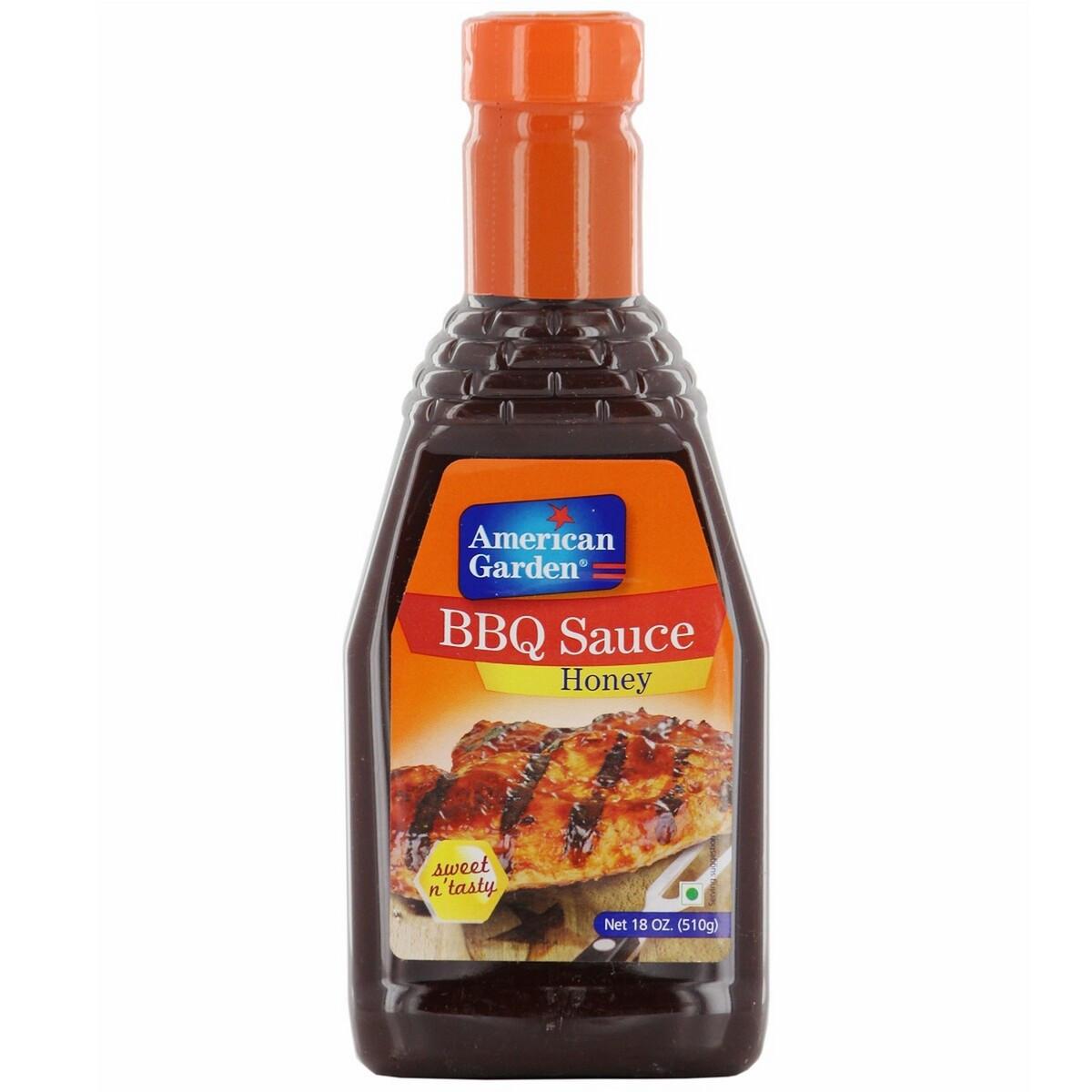 American Garden Honey Bbq Sauce 510G