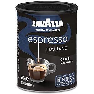 Lavazza Espresso Club Arabica Ground Coffee 250G