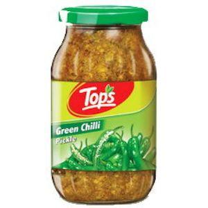 Tops Green Chilli Pickle 400G