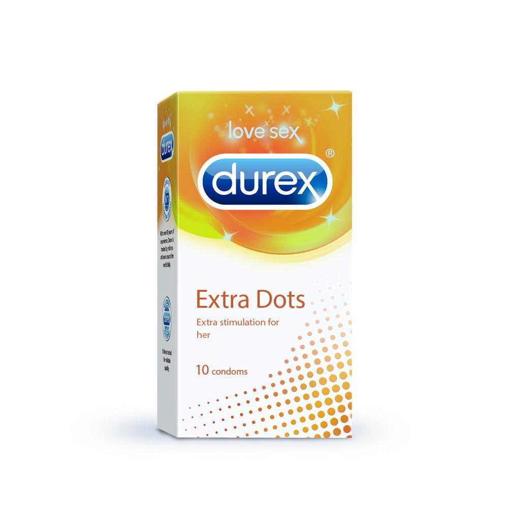 Durex Extra Dots Condoms Pack of 10