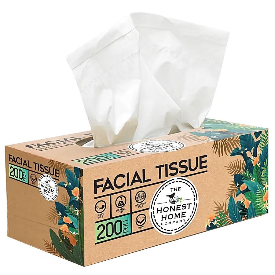 The Honest Home Facial Tissues Box 200 Pulls