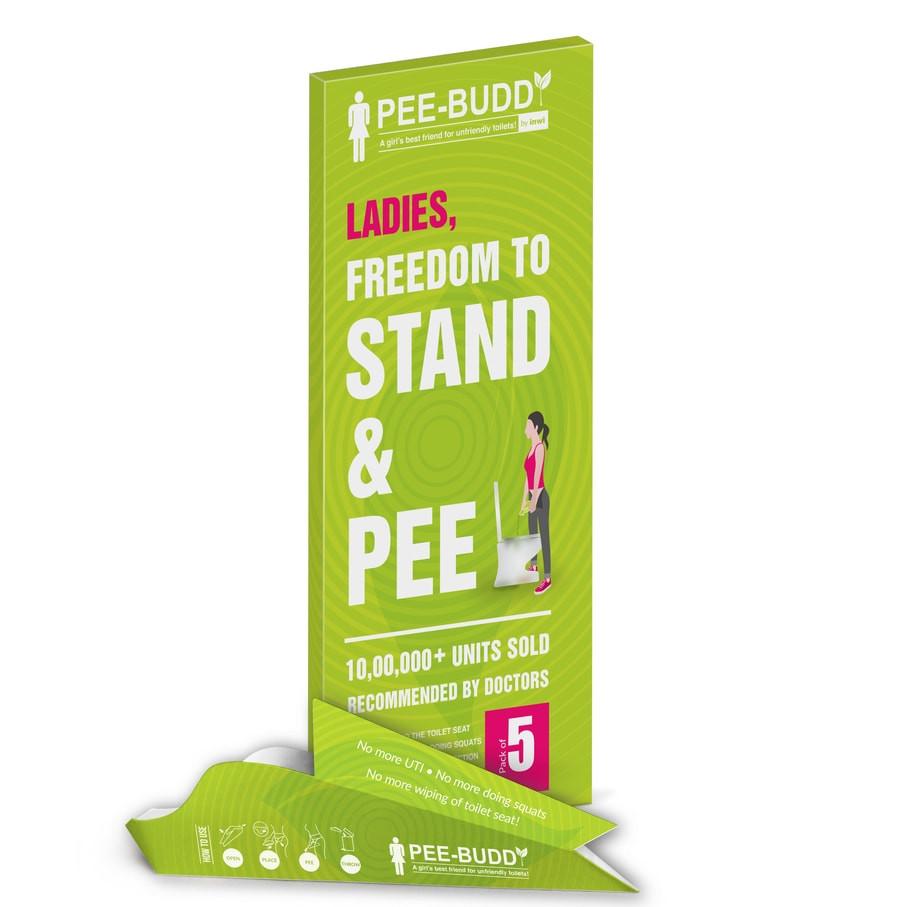PeeBuddy- Disposal Urinary funnel for Women -Pk of 5
