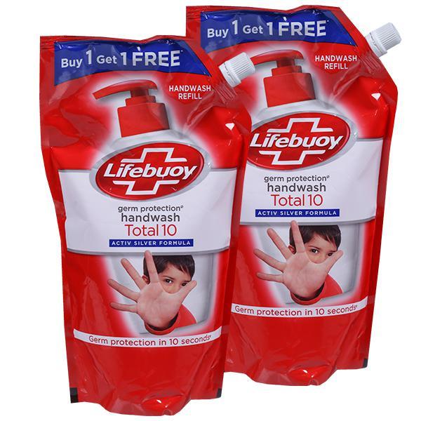 Lifebuoy Hand Wash Total 10-750Ml Buy 1 Get 1