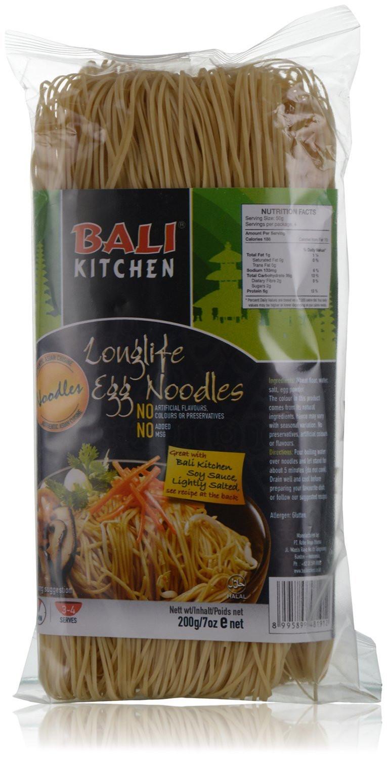 Bali Kitchen Long Life Egg Noodles 200G
