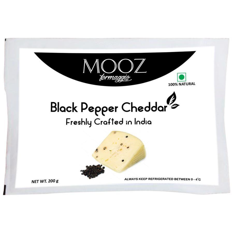 Mooz Black Pepper Cheddar 200G