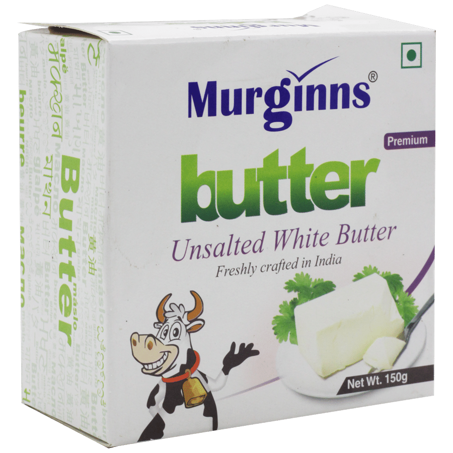Murginns Butter Unsalted White 150G
