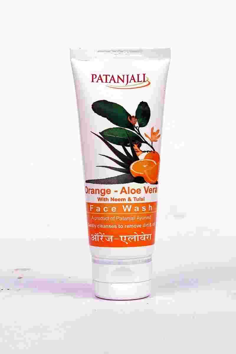Patanjali Face Wash(Orange And Aloe Vera) 60G