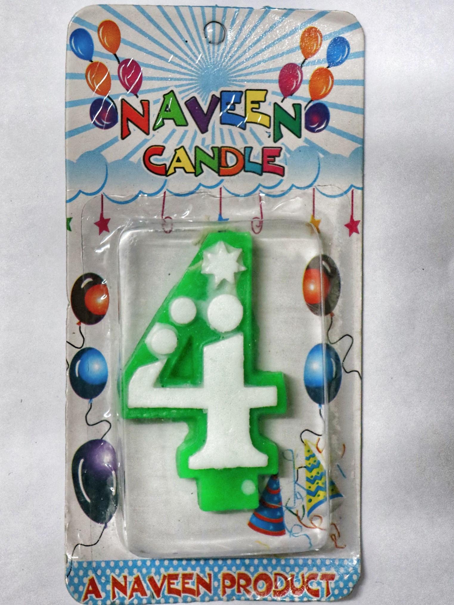 Number Candle - 4