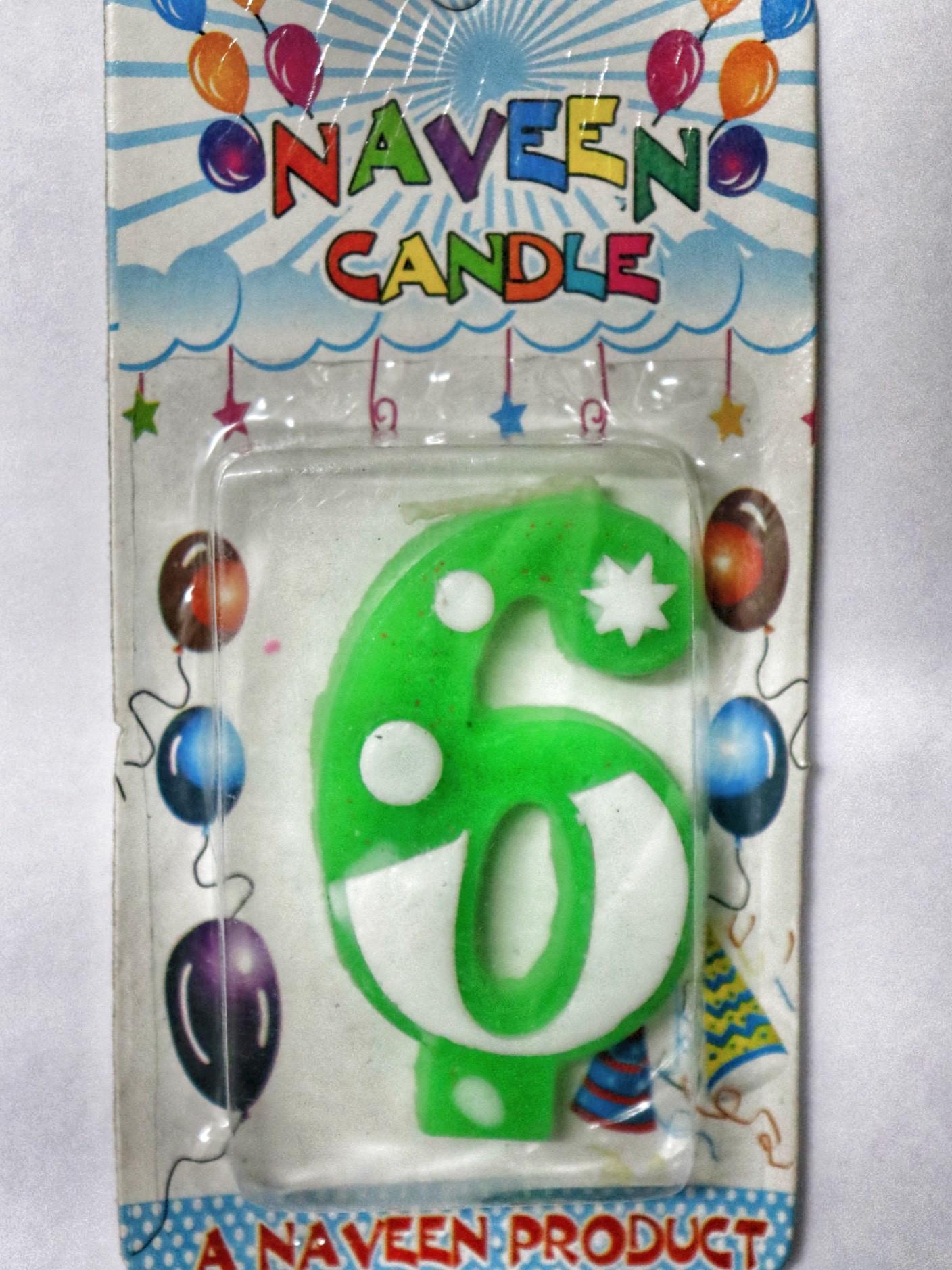 Number Candle - 6
