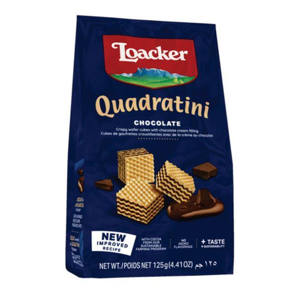 Loacker Quadratini Chocolate Wafer Biscuits 125G