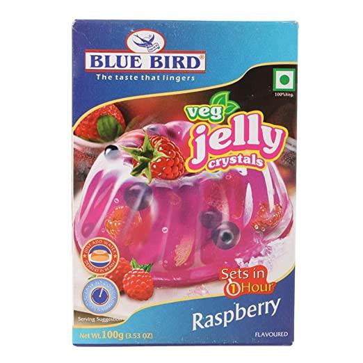 Blue Bird Veg Jelly Crystals -  Raspberry 100G