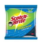 Scotch Brite Antibacterial Scrub Pad  2.75"x4" (3P)