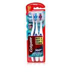 Colgate Toothbrush - 360 Whole Mouth Clean Soft Pack of 3