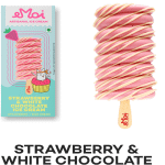 Strawberry & White Chocolate Ice Cream Stick 100Ml