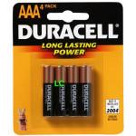Duracell Aaa Pack Of 4 Battery