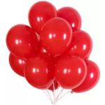 Metallic Rubber Balloons - Red 50Pc