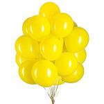 Metallic Rubber Balloons - Yellow 50Pc