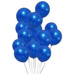 Metallic Rubber Balloons - Blue 50Pc