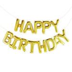 Happy Birthday Foil Balloon - Gold 1Pc