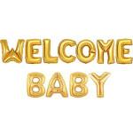 Welcome Baby Foil Balloons - Golden 1Pc