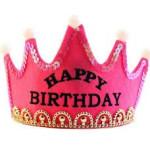 Led Light Crown King Happy Birthday - Pink 1Pc