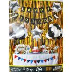 Gold And Silver Decoration Kit - Happy Birthday 48Pc